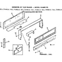 Kenmore 9117128111 backguard section diagram