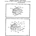 Kenmore 9117128111 oven door section diagram