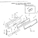 Kenmore 9117128311 backguard section diagram