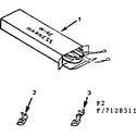 Kenmore 9117128311 wire harnesses and components diagram