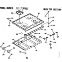 Kenmore 9117137911 main top section diagram
