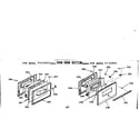Kenmore 9117137911 oven door section diagram