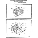 Kenmore 9117137912 oven door section diagram