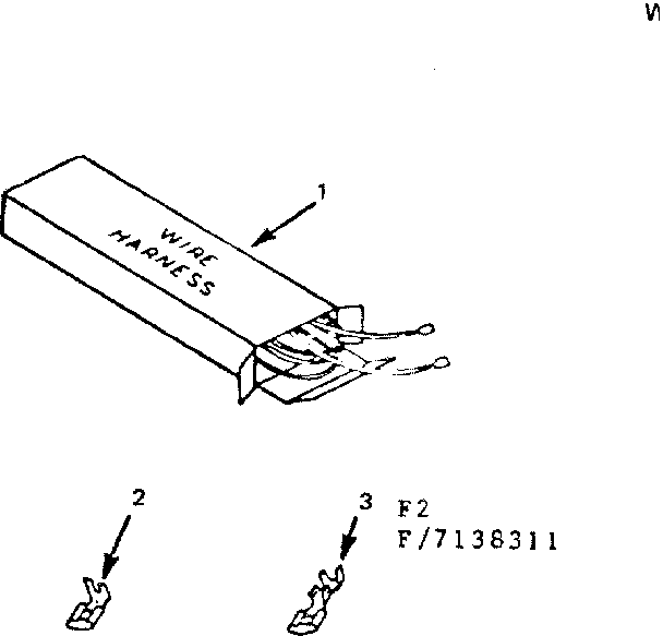 Kenmore 9117238311 wire harnesses and components diagram