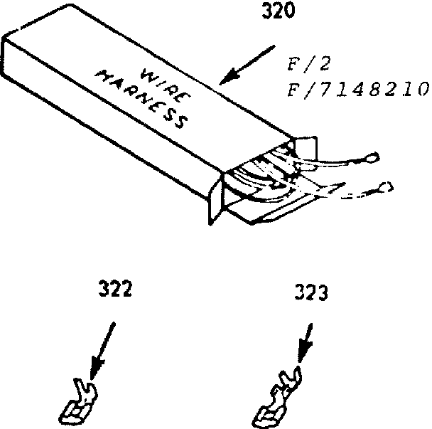 Kenmore 9117248210 wire harnesses and components diagram