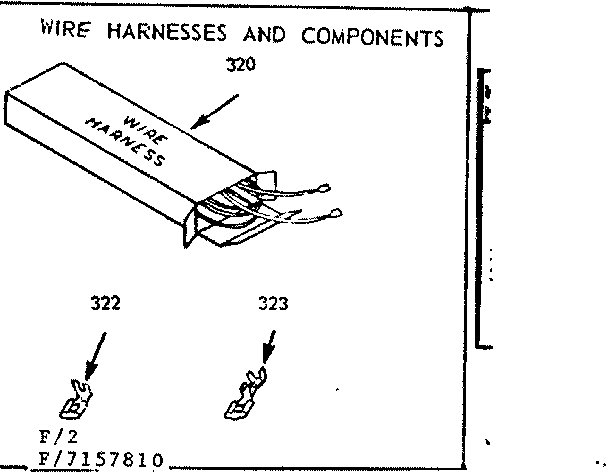 Kenmore 9117157810 wire harnesses and components diagram