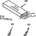 Kenmore 9117158111 wire harnesses and components diagram
