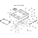 Kenmore 9117247611 main top section diagram