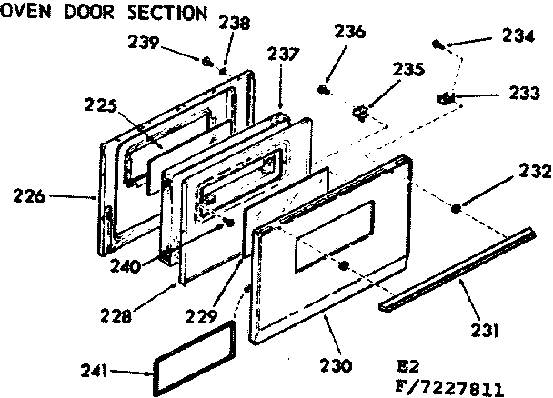 Kenmore 9117227811 main top section diagram