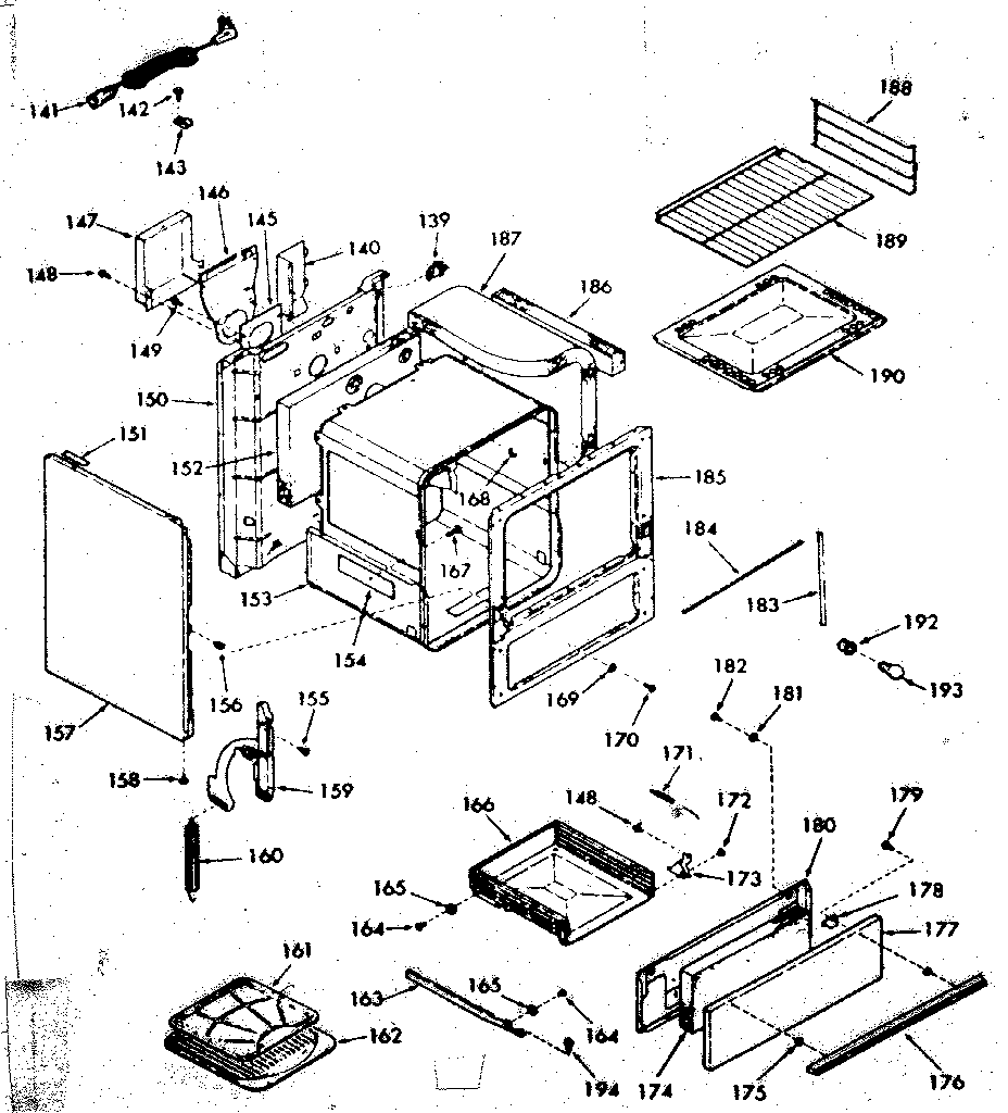Kenmore 9117227811 body section diagram