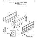 Kenmore 9117237913 backguard section diagram