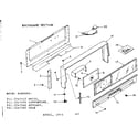 Kenmore 9117247520 backguard section diagram