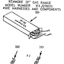 Kenmore 9117278010 wire harnesses and components diagram
