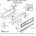 Kenmore 9117278012 backguard section diagram