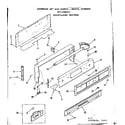Kenmore 9117298311 backguard section diagram