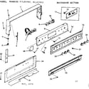 Kenmore 9119177912 backguard section diagram