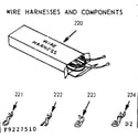 Kenmore 9119227560 wire harnesses & components diagram