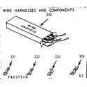 Kenmore 9119237540 wire harnesses and components diagram
