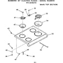 Kenmore 9119248310 main top section diagram