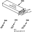 Kenmore 9119248310 wire harnesses and components diagram