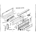 Kenmore 9119277411 backguard section diagram