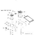 Kenmore 9119277411 main top section diagram