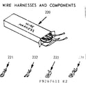 Kenmore 9119277411 wire harnesses & components diagram