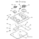 Kenmore 9119307910 main top section diagram
