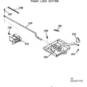 Kenmore 9119307910 power lock section diagram