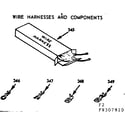 Kenmore 9119307910 wire harnesses and components diagram