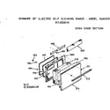 Kenmore 9119328110 oven door section diagram