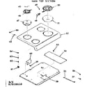 Kenmore 9119338110 main top section diagram