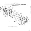 Kenmore 9119348210 oven door section diagram