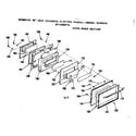 Kenmore 9119368114 oven door section diagram
