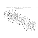 Kenmore 9119378310 oven door section diagram