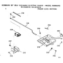 Kenmore 9119378310 power lock section diagram