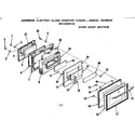 Kenmore 9119378113 oven door section diagram