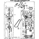 Kenmore 11073985800 gearcase/transmission diagram
