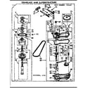 Kenmore 1107104801 gearcase/transmission diagram