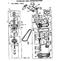 Kenmore 1107205850 gearcase/transmission diagram