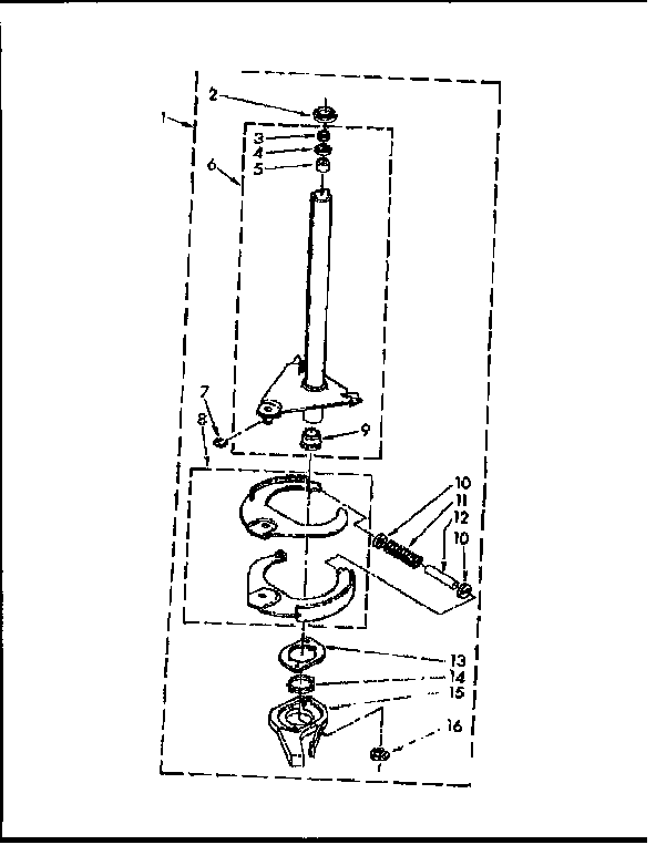 Kenmore 11081350110 brake and drive tube parts diagram