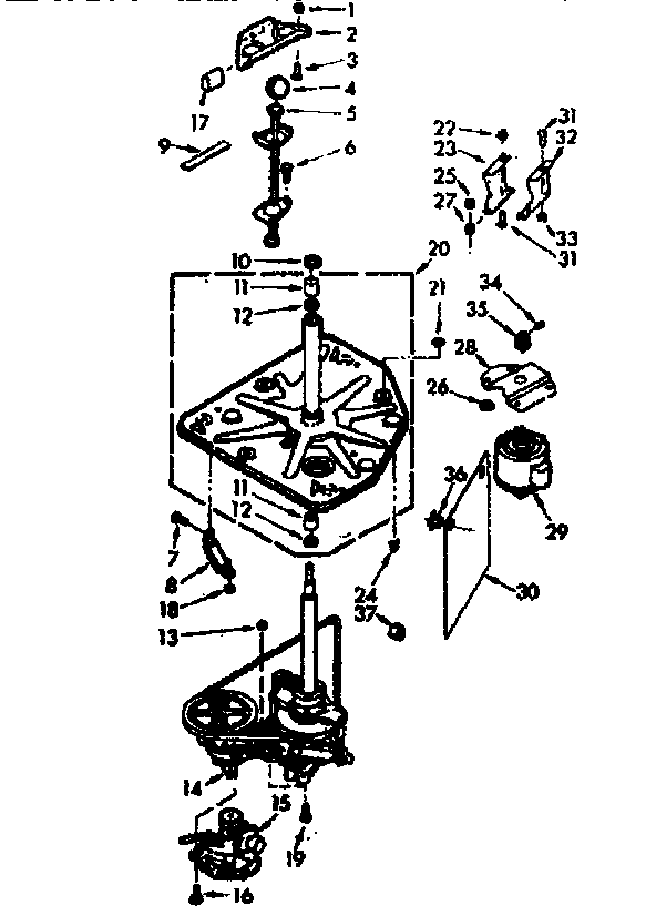 Kenmore 1106804113 drive system diagram