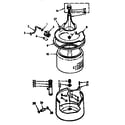 Kenmore 1106804113 tub and basket assembly diagram