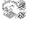 Kenmore 1106804113 top and console assembly diagram