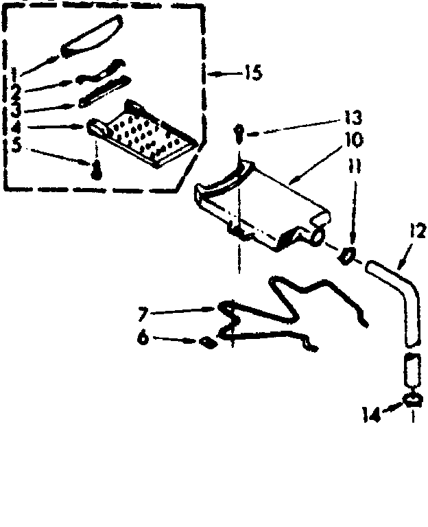 Kenmore 1106804113 filter assembly diagram
