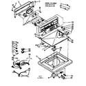 Kenmore 1106914711 top and console assembly diagram