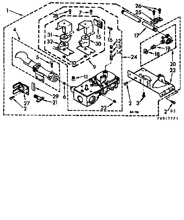 Kenmore 1106917723 burner asm diagram