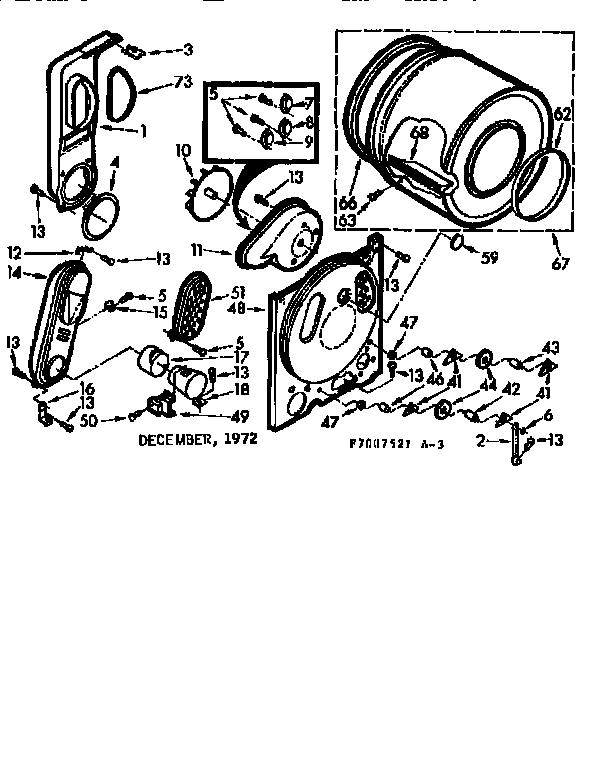 Kenmore 1107007521 bulkhead assembly diagram