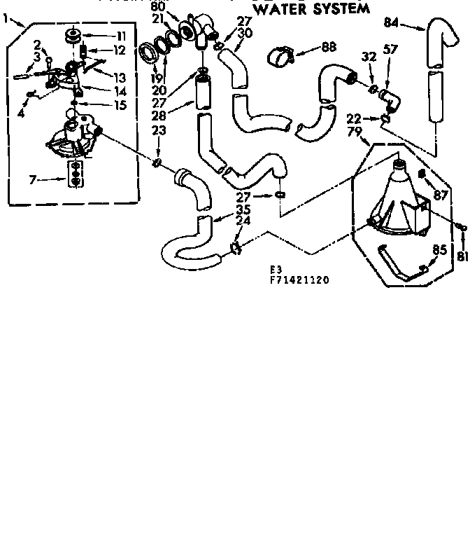 Kenmore 11071421220 water system diagram