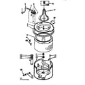Kenmore 11071422100 tub and basket assembly diagram